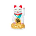 Феншуй Сувенир "Денежный Кот" Белый, 12см